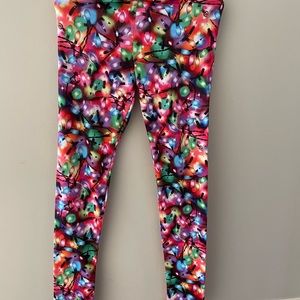 Justice leggings holiday lights size 16
